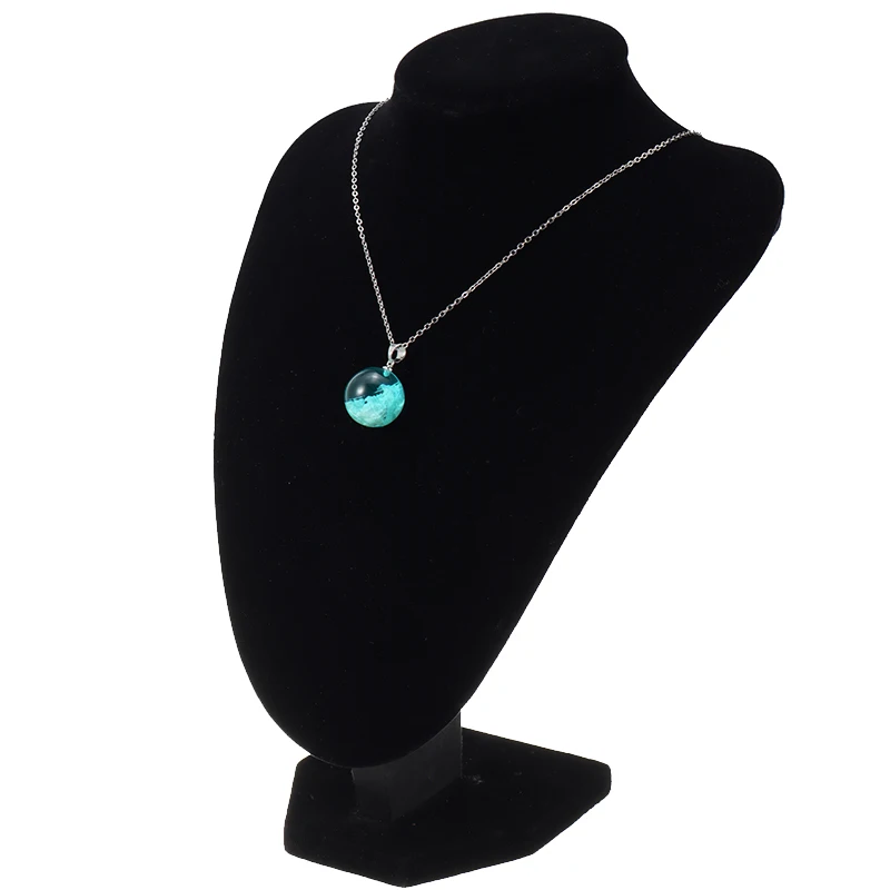 Ожерелье с подвеской в виде шара из смолы облаками и орлом для женщин девочек