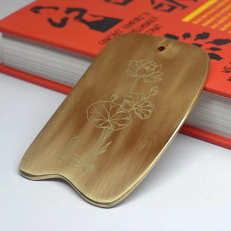 Традиционный медный массажный набор Tontin в форме ножа для гуаши красоты и