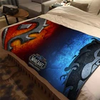 Одеяло World of Warcraft, 2 размера, Фланелевое, теплое, мягкое, плюшевое, для дивана, кровати