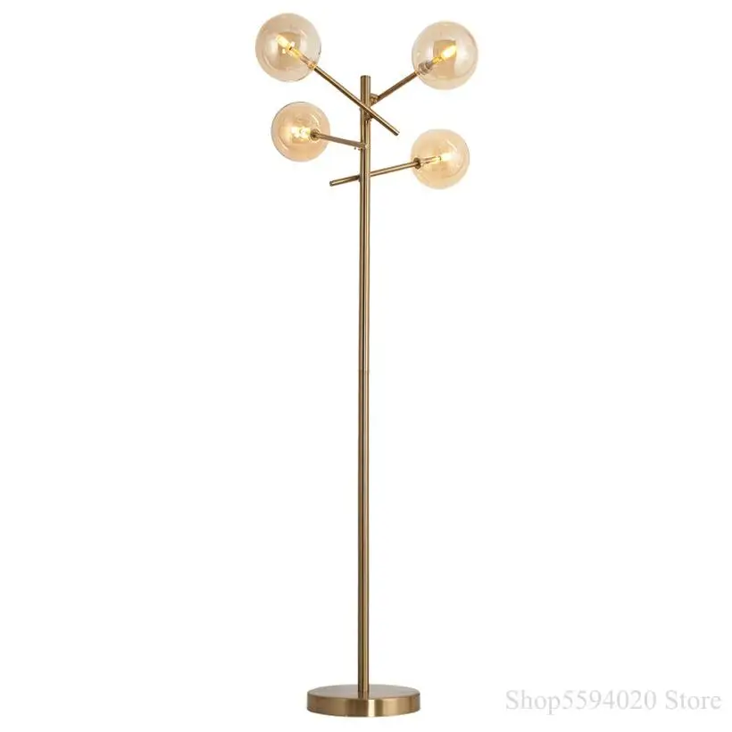 Дания стеклянный шар с пузырьками Напольная Лампа в скандинавском стиле