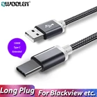 Кабель USB Type-C длиной 10 мм для Blackview BV9900, BV9600, A80 Pro, Umidigi F2, Oukitel USB-C, кабель для зарядного устройства для быстрой зарядки, 2 шт.