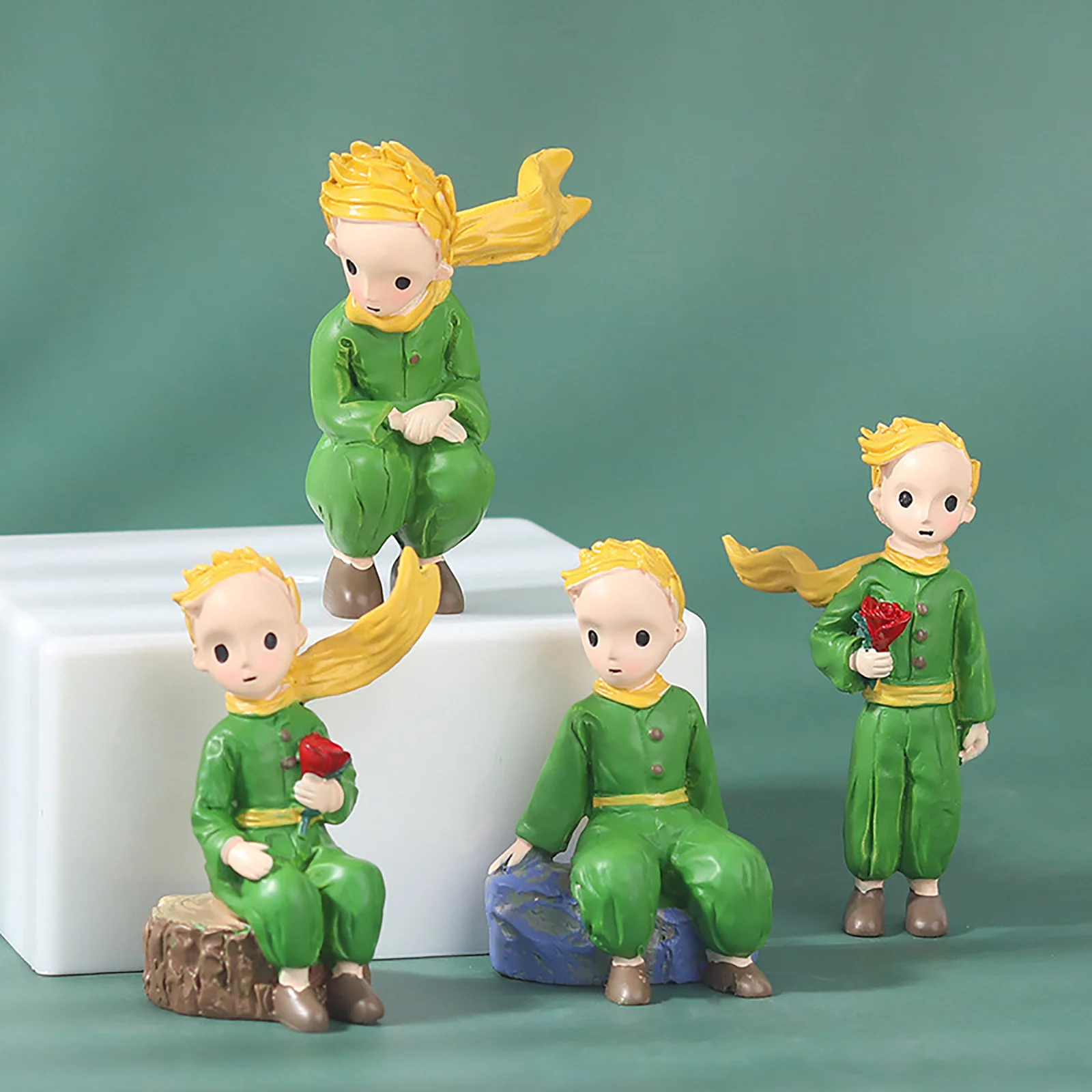 

Prince Ornament Resin Figures Personality Statue Fairy Boy Art Cartoon Decorative Accessory