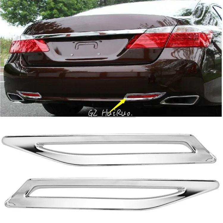 2 шт. ABS хром задний противотуманный фонарь светильник Накладка для Honda Accord 2014 2015 |