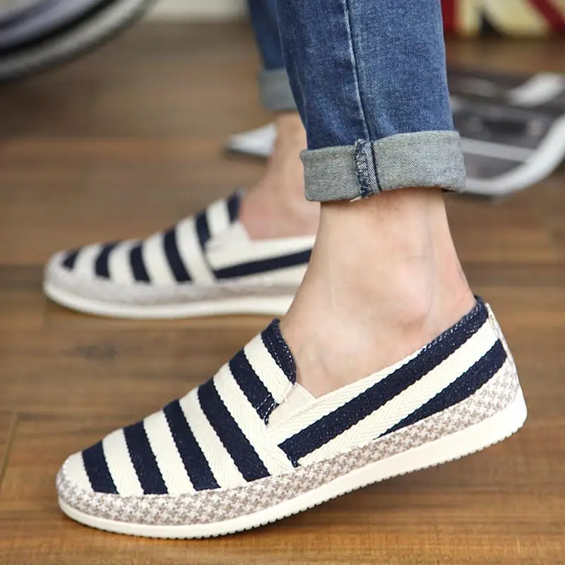 Мужские эспадрильи в стиле пэчворк мужские лоферы без застежки дышащая