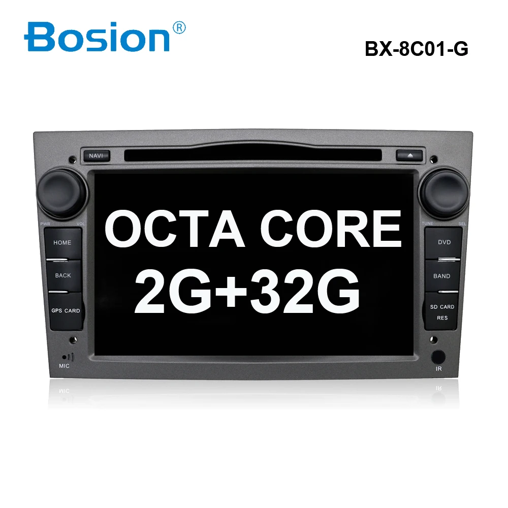 Bosion 4G+ 64G 2Din Android 9,0 радио автомобильный DVD мультимедийный плеер для Opel Vectra Corsa D Astra H рулевое колесо аудио видео wifi - Цвет: 8C01G-32