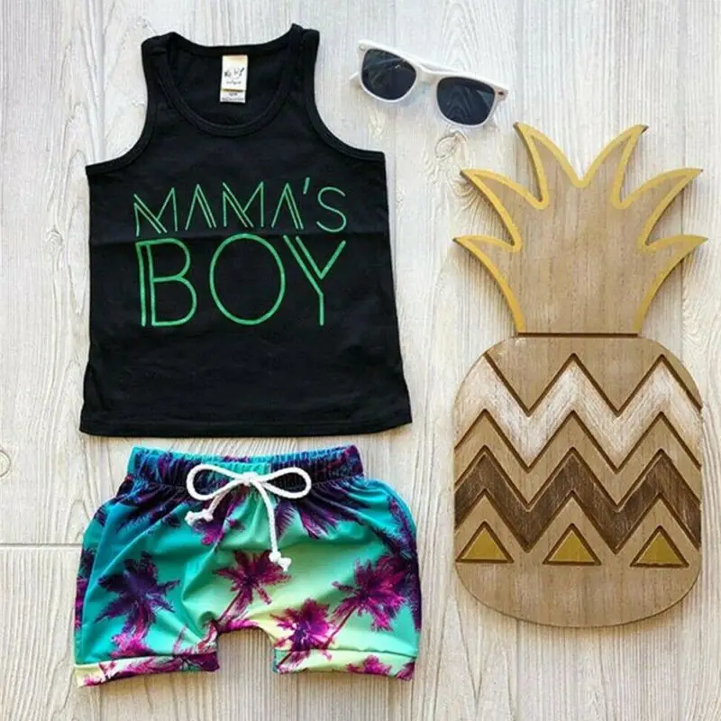 Летняя коллекция 2020 года комплект из 2 предметов с надписью для новорожденных