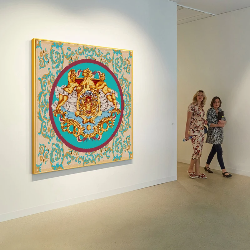 Абстрактная Картина на холсте лошадь король искусство настенные картины большой