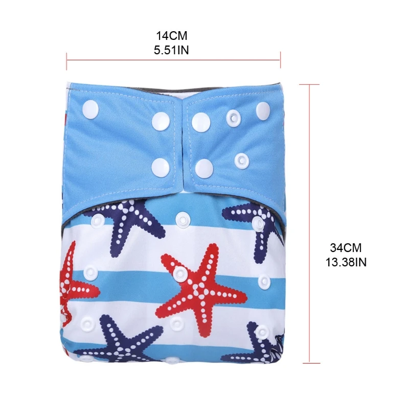 Pa&ntilde;ales reutilizables con bolsillo para beb&eacute;, lavables, de carb&oacute;n de bamb&uacute;, de tela ajustable para reci&eacute;n nacido de 3 a 36 meses-5