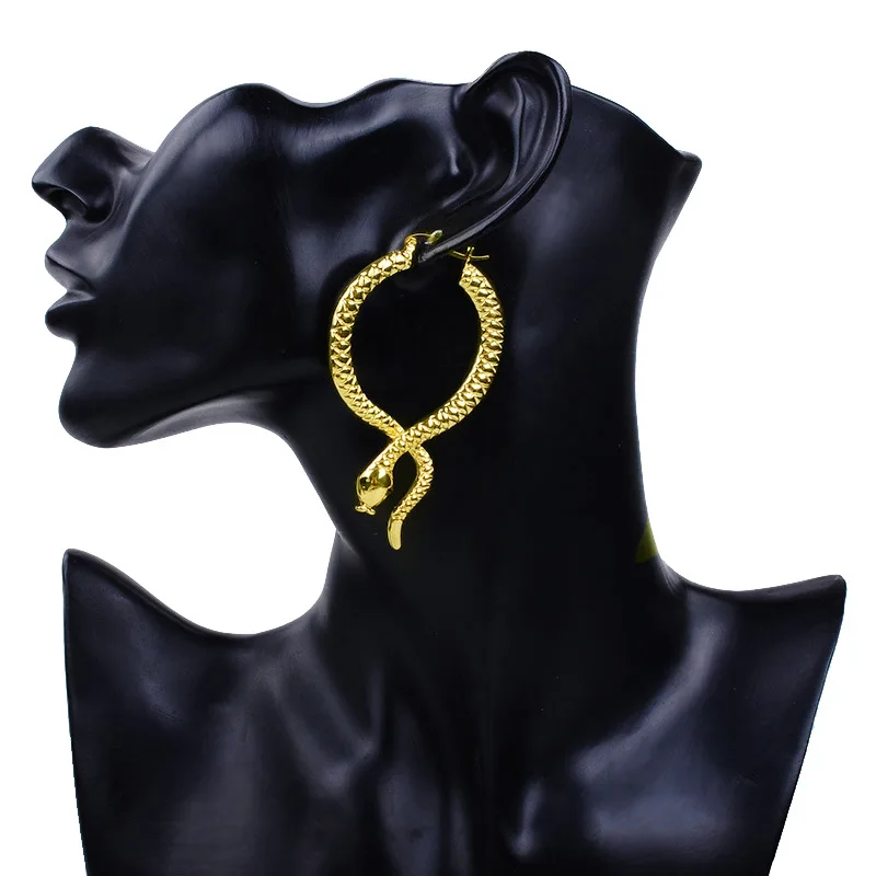 Золотые серьги-кольца милая змея для женщин серьги подвески женские золотые |