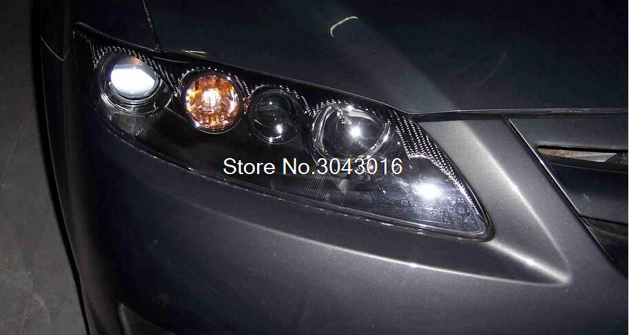 Задние Углеродные волокна Верхняя и нижняя накладки на фары для Lexus IS IS250 IS300 IS350 передняя фара корректировка бровей крышка аксессуары