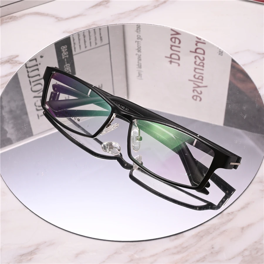 

Vazrobe Aluminum Eyeglasses Frames Male Full Rim Glasses Men High Quality Spectacles for Reading Prescription Optical Lens