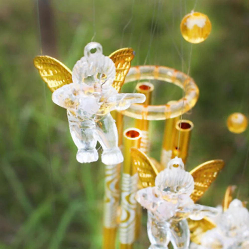 Love Angel Cupid Wind Chime Tube подвесное украшение для дома теплый подарок домашний декор с