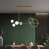 copper luxury led pendant light modern creative dining living room glass ball hanging lamp restaurant bar kitchen luminaires g9