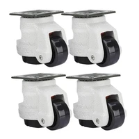 gtbl 4 pcs retractable leveling casters industrial machine swivel caster castor wheel for office chair trolley 330 lbs capacity