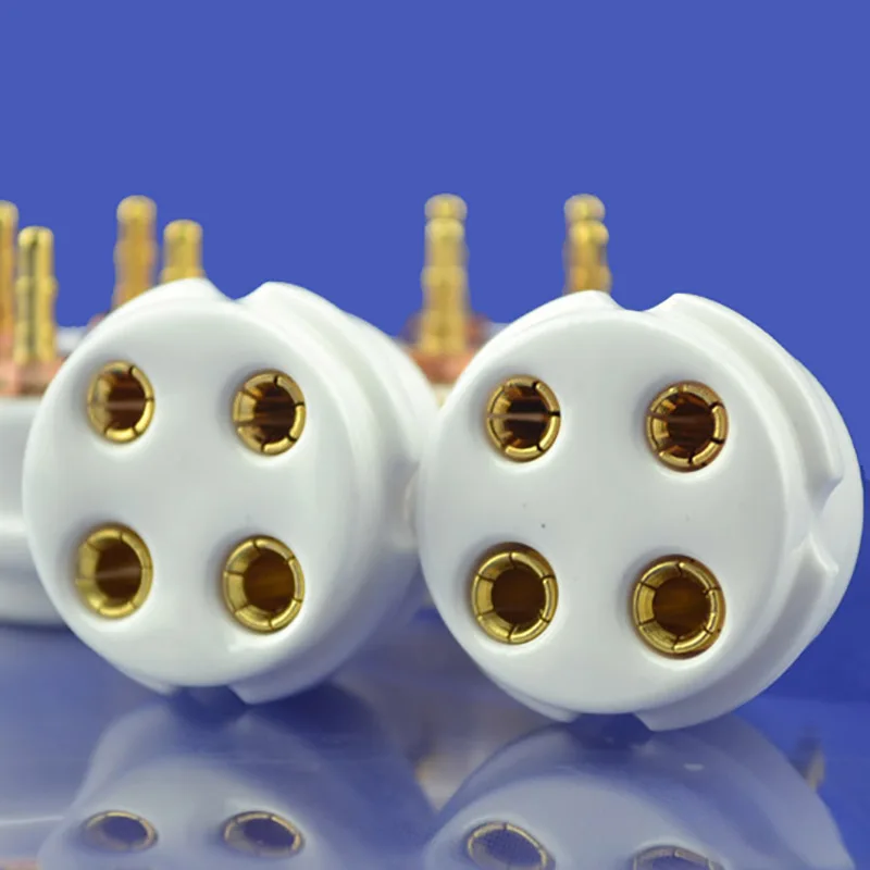 10Pcs Ceramic 4pins Tube Socket Fit for 300B/ 2A3 | Электроника
