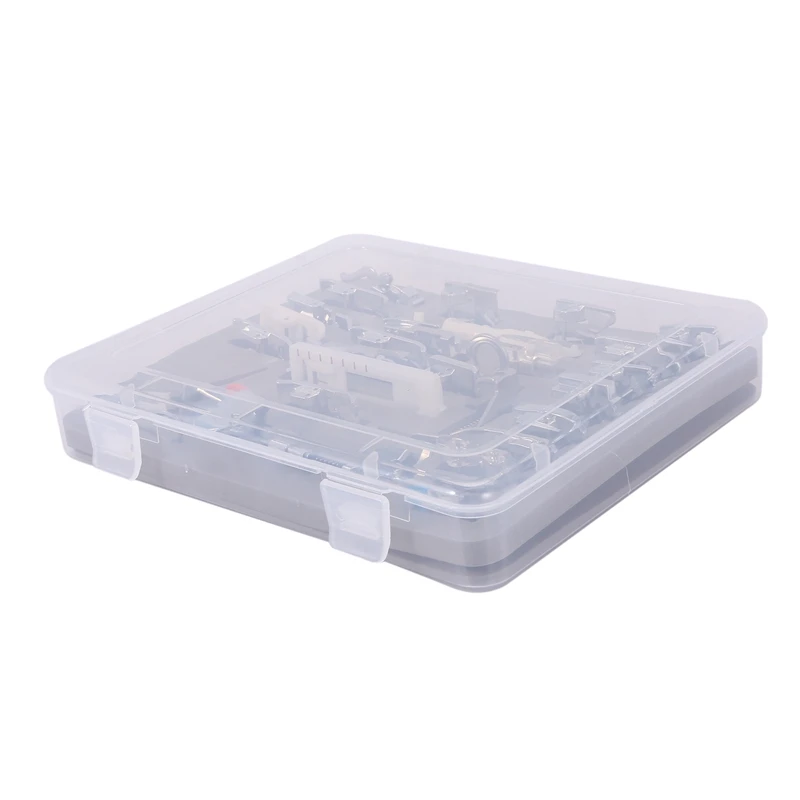 

52Pcs Sewing Machine Supplies Presser Foot Feet for Sewing Machines Feet Kit Set Accessory with Plastic Tool Storage Box