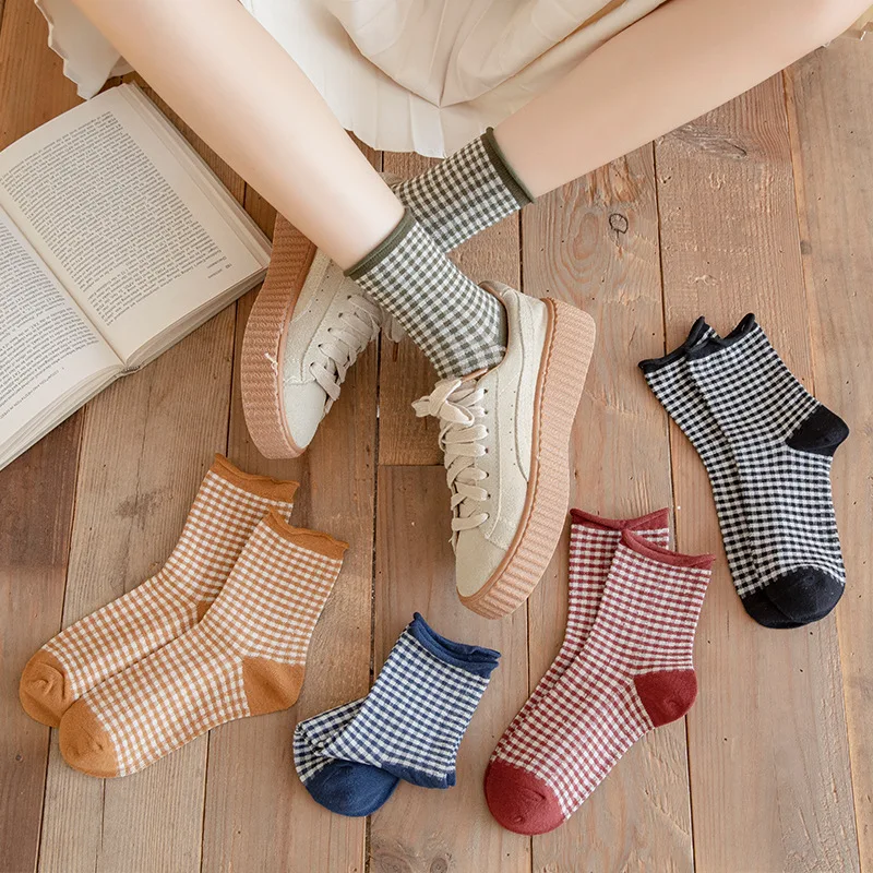 

Cute socks frilly lattice women cotton meias calcetines funny chaussette femme happy skarpetki harajuku meia cool calcetin sock