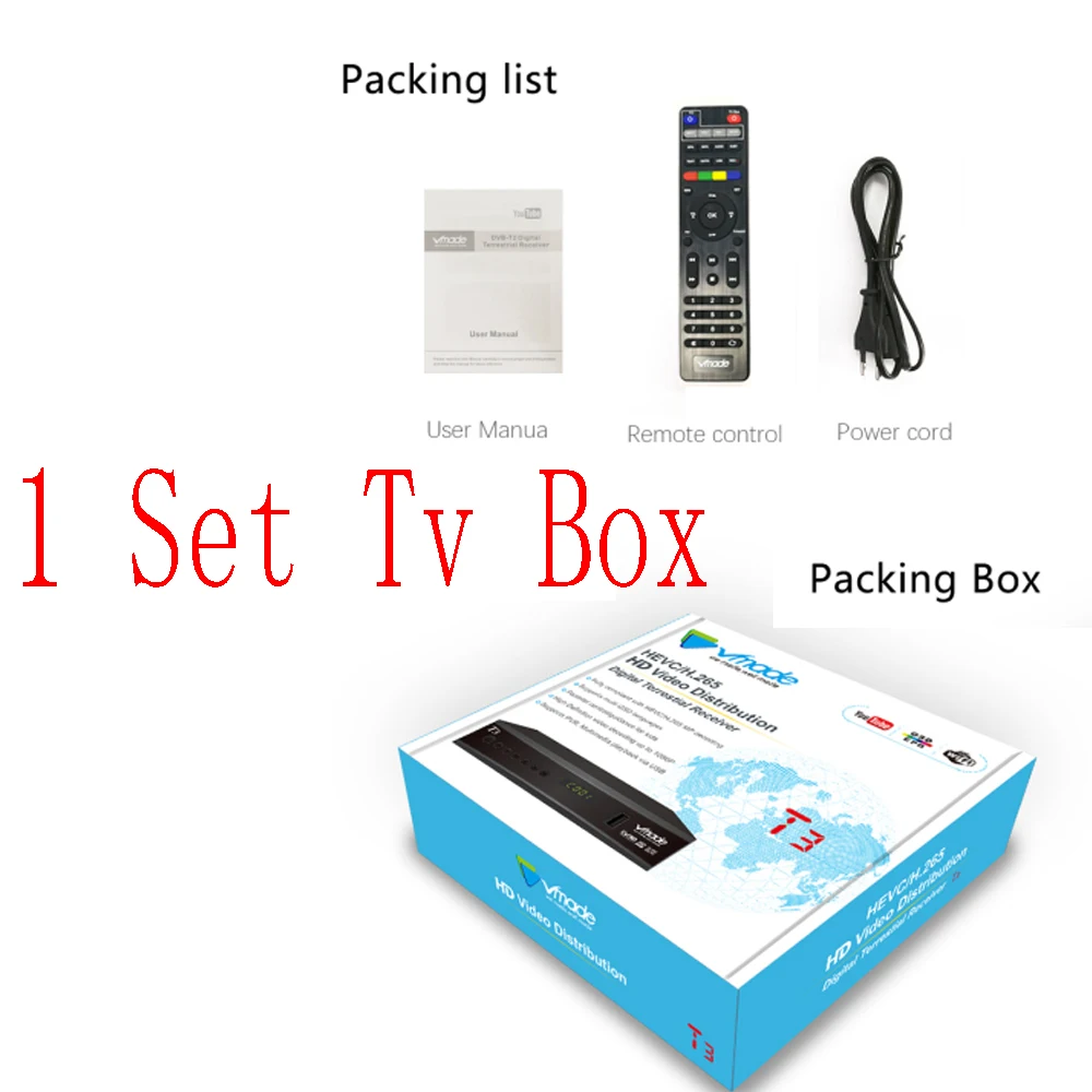 Only tv box Новейший DVB-T2 цифровой приемник поддерживает H.265/HEVC DVB-T h265 hevc dvb t2 Лидер продаж Европа - Цвет: Only tv box