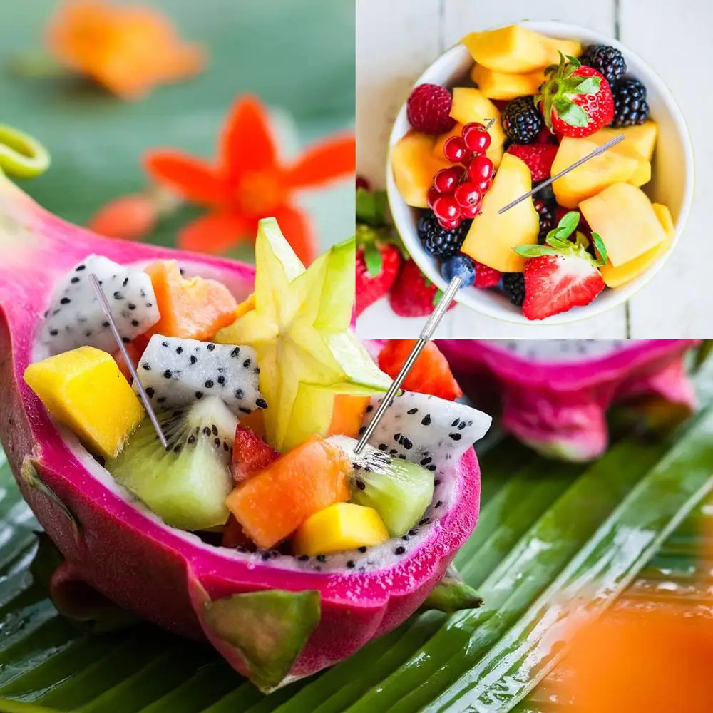 Титановые зубочистки 6 шт. декоративные портативные уличные Диспенсер Для