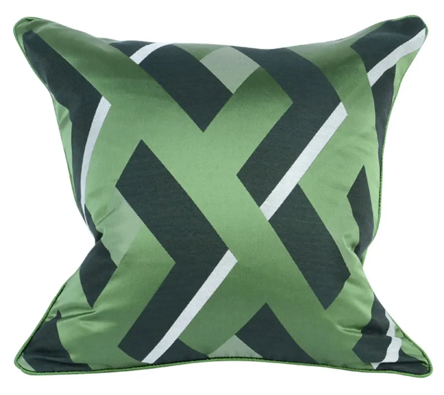 

Модная простая зеленая Геометрическая декоративная подушка/almofadas Чехол 45 50 для мальчиков, Европейская Современная наволочка для домашнего ...