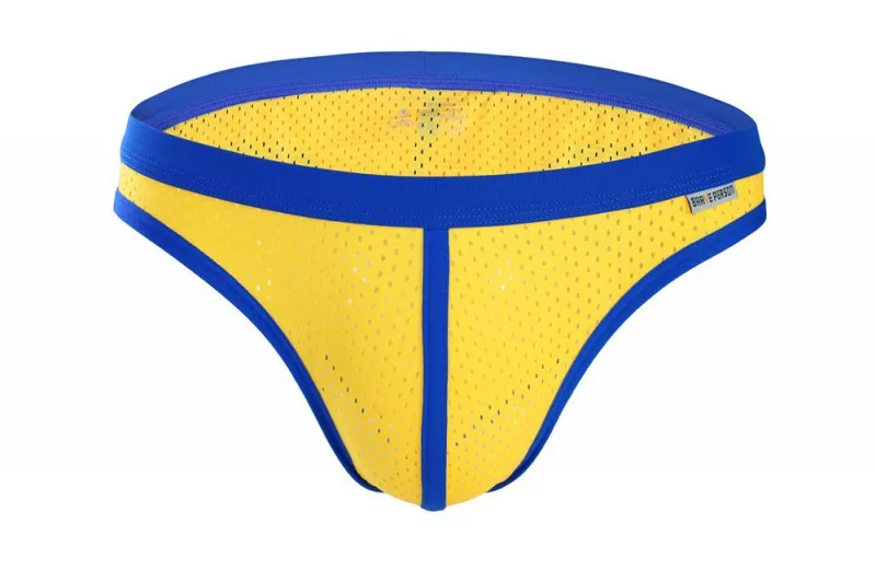 Мужские трусы брифы из прозрачной сетчатой ткани темно синие слипы сексуальное