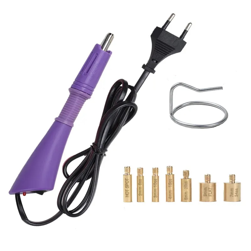 

Hotfix Rhinestones Fast Heated Applicator Iron-on Wand Heat-fix Tool Gun Mix Size Hotfix Rhinestones Strass Glass Diamond