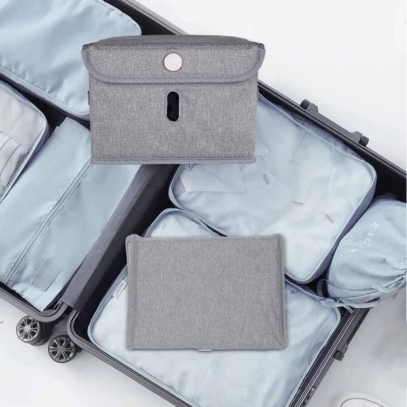 

Foldable Disinfection Bag Portable Sanitizers Carry Case Mommy Storage Bag UVC Box for Mask/Underwear/Toy/Bottle in Gray