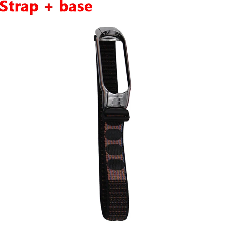 Black red2 Ремешок для mi Band 4 3 band браслет нейлоновый Браслет Смарт-часы аксессуары наручные mi Band 3 для Xiao mi band 3 4 браслет - Цвет ремешка: Black red2