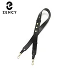 Ремень на плечо Zency Женский, сменный ремешок из натуральной кожи, ручка для сумочки, черного цвета