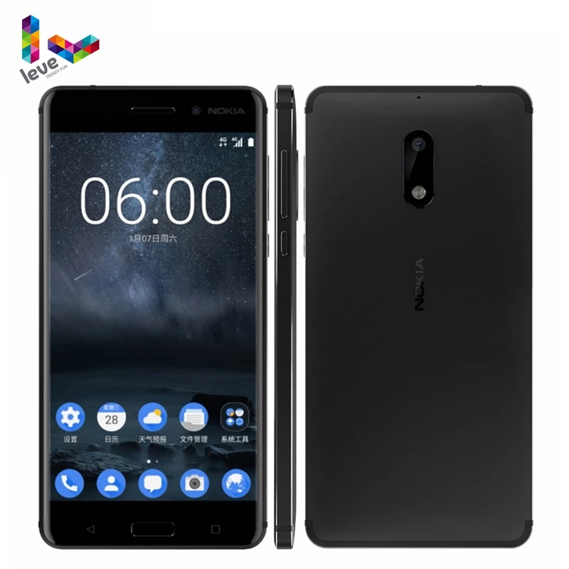 Nokia 6 Dual SIM Android Snapdragon 430 Cellphone 4GB RAM 64GB ROM Octa Core Fingerprint 5.5