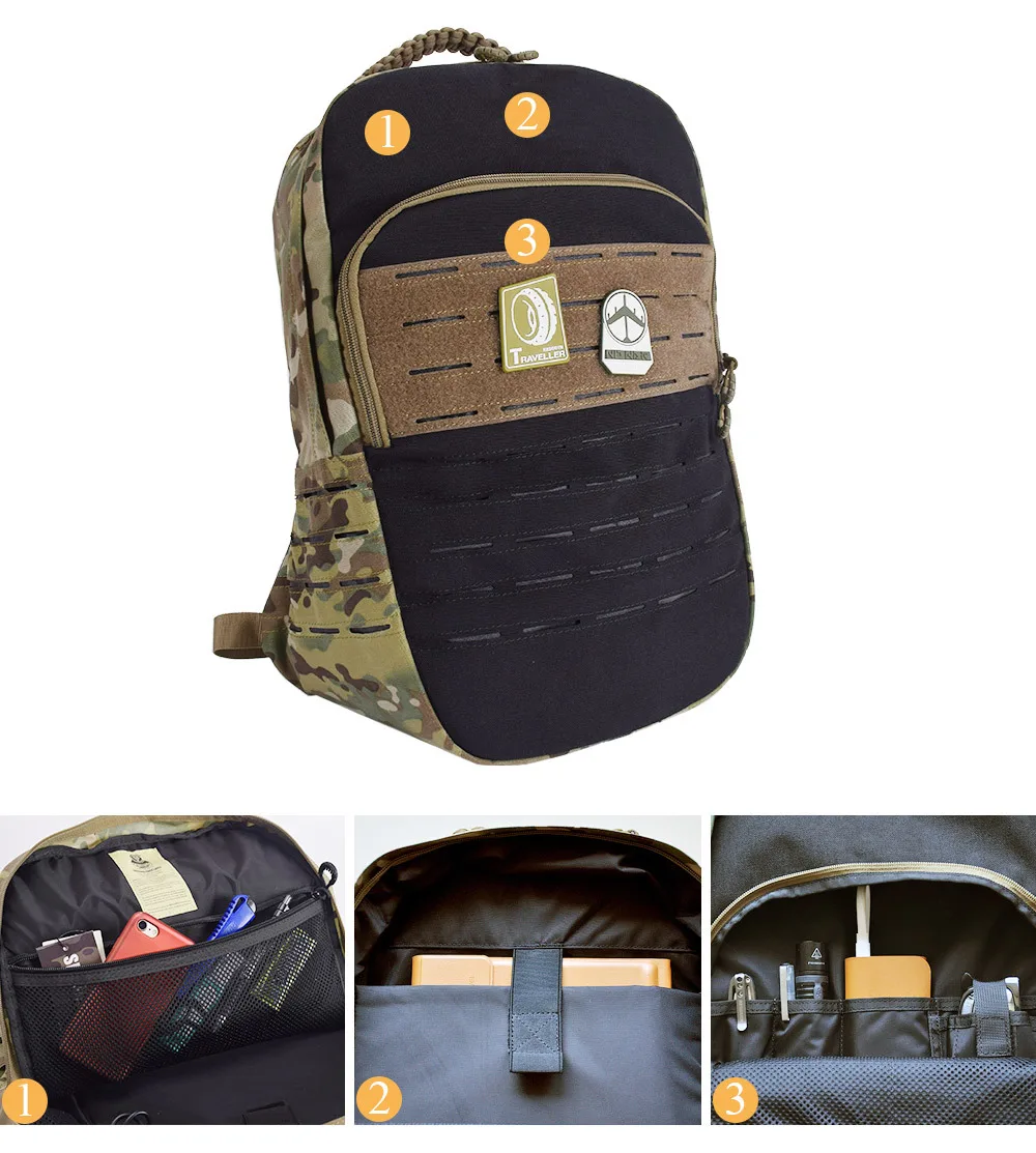 MILRESCUER 25L тактический рюкзак 15 дюймов ноутбук Cordura Военный Рюкзак Портативный USB интерфейс Спорт Кемпинг Туризм Рыбалка