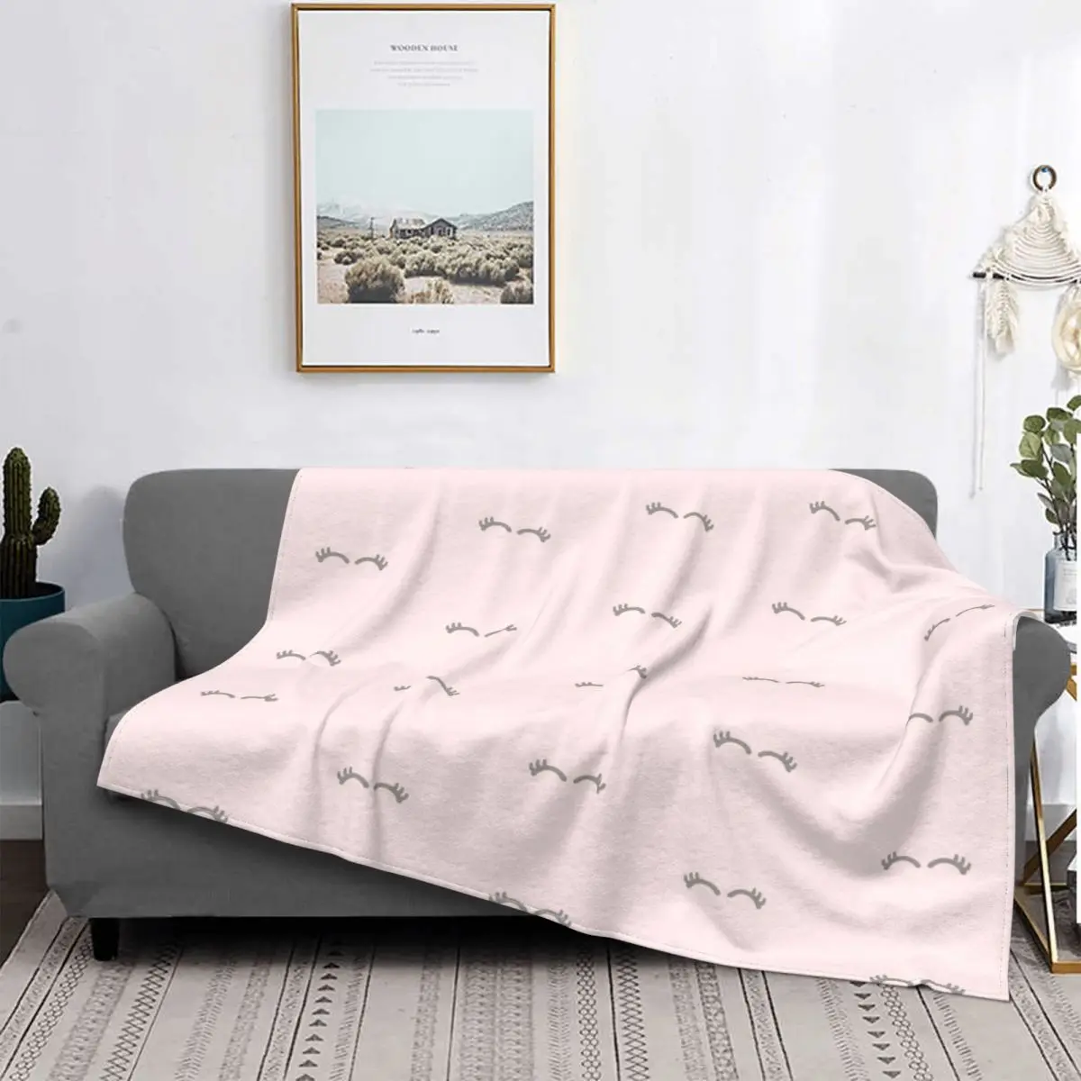 

Mantas con patrón de pestañas, de terciopelo, para Otoño/Invierno, ojos bonitos, súper cálidas, para el hogar, colchas de viaje