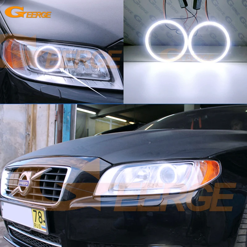 

Ultra bright COB led angel eyes halo rings For Volvo V70 III 2007 2008 2009 2010 2011 2012 2013 2014 2015 2016 Xenon Headlight