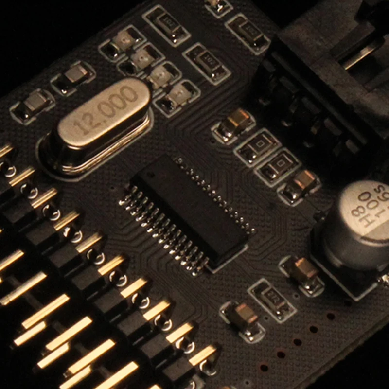 

Motherboard USB 2.0 9Pin Interface Header Splitter Male 1 to 4 Female Extension Cable Card Connector PCB Expansion Tap