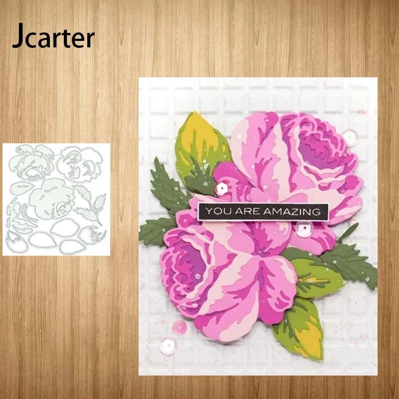 Новинка 2021 металлические Вырубные штампы красивые цветы листья рукоделие