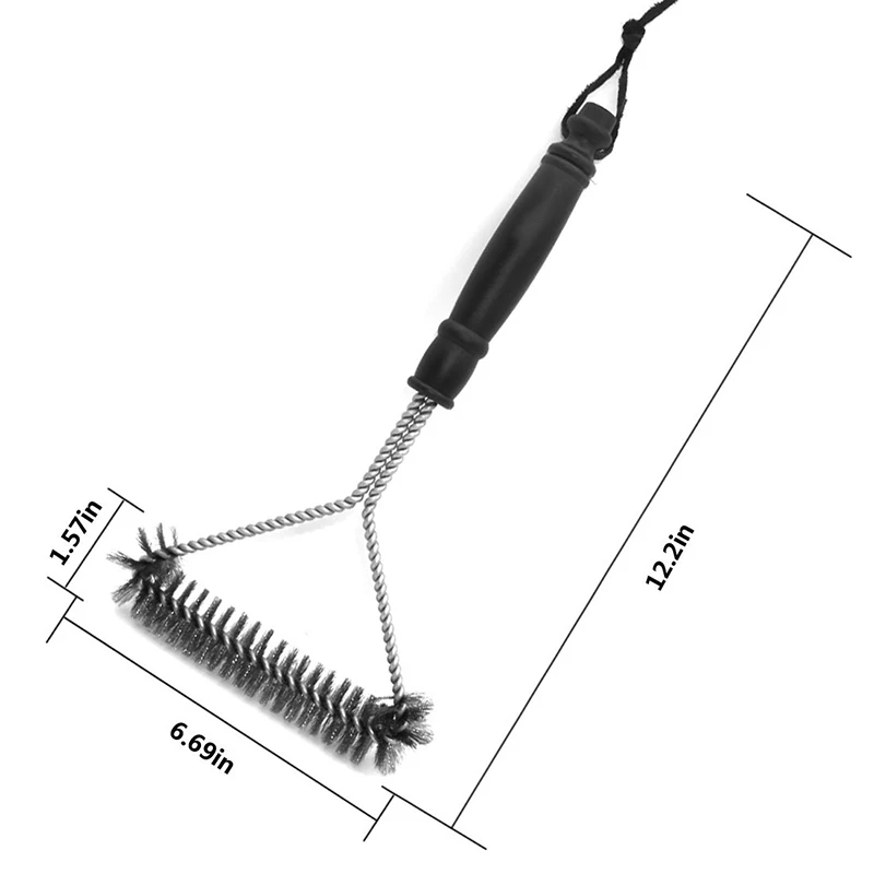 

Kitchen Accessories BBQ Grill Barbecue Kit Cleaning Brush Stainless Steel Cooking Tools Barbecue Gadgets Accessories Brushes