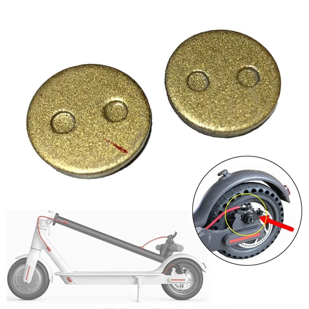 

1 Pair Bike Brake Pads Bicycle Disc Copper Based Pad For Xiaomi M365/PRO Electric Scooter Disc Brake Pads Spare Part Accessories