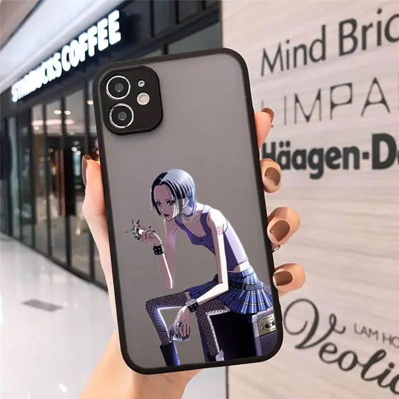 

Fashion NaNa osaki cool Phone Case Matte Transparent for iPhone 11 12 7 8 s mini pro X XS XR MAX Plus funda