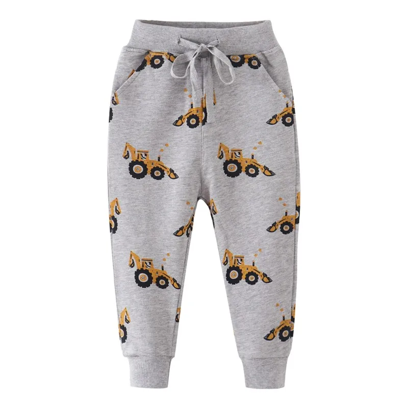 Зимние хлопковые милые штаны для мальчиков с принтом машинки; Одежда для маленьких мальчиков; брюки для мальчиков; детская теплая одежда для мальчиков; спортивные штаны - Цвет: 7094