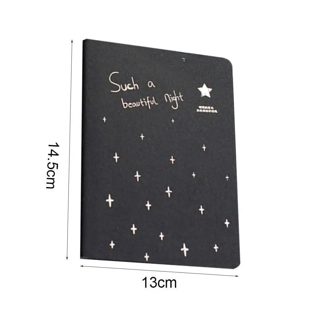 

1 Pcs Fine Sketch Doodle Diary Book Soft Cover Black Notebook Book Paper Drawing notebook DIY Paper Toy Sketch Painting Gra J4I5