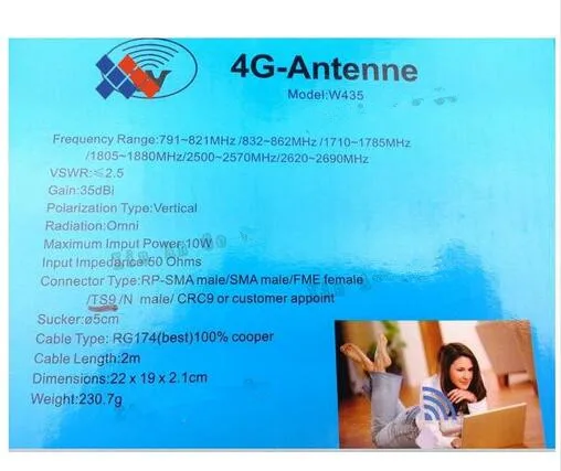 LTE 4G WIFI роутер панель наклейка антенна CRC9 35dBi от AliExpress RU&CIS NEW