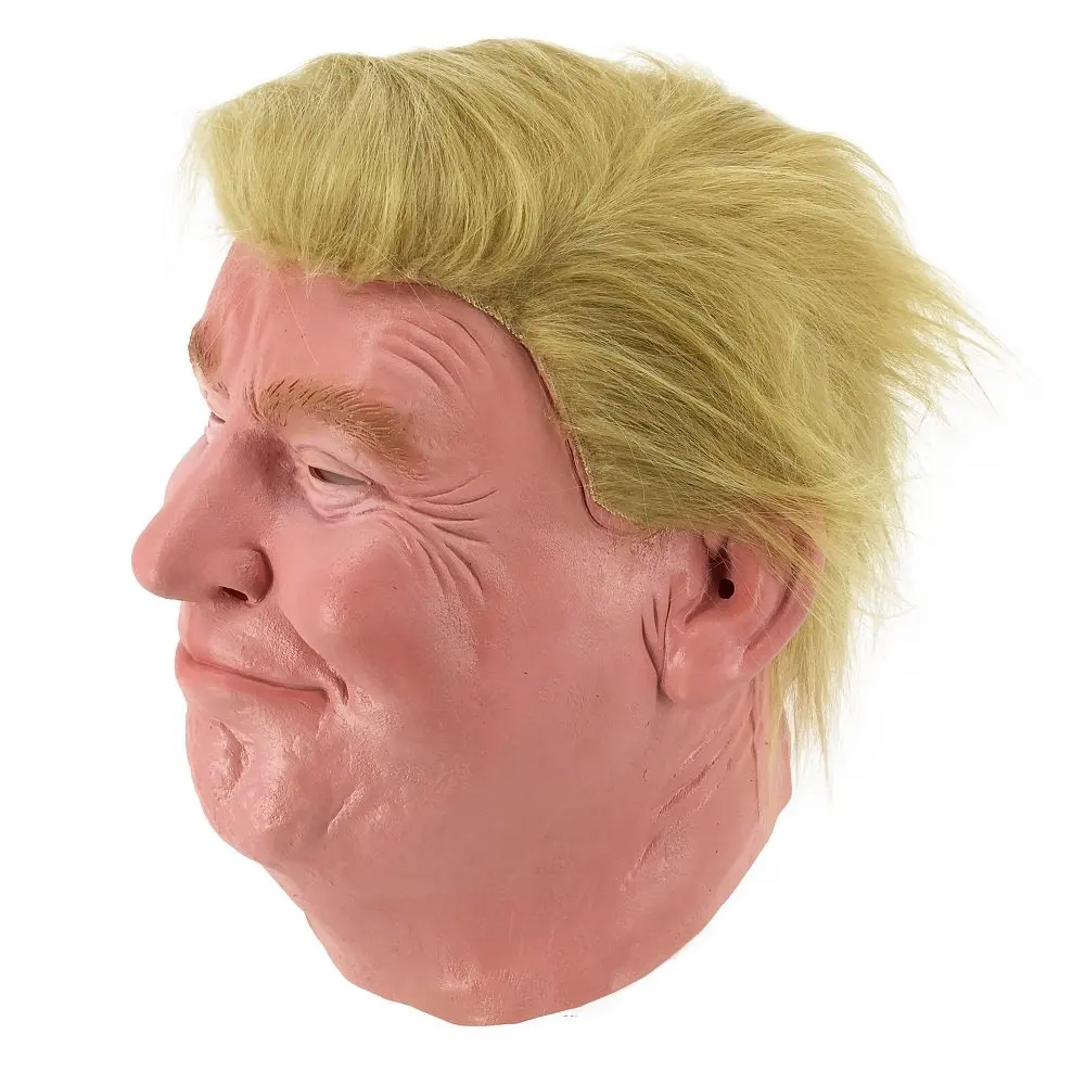 Латексная Маска Дональда Трампа маскарадный костюм на Хэллоуин Бильярд