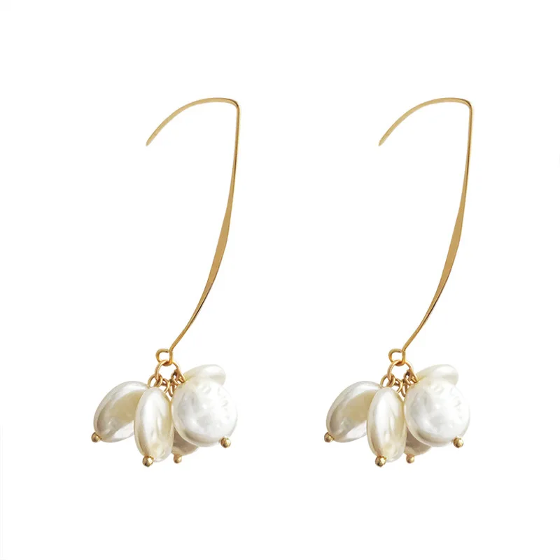 

Krasivaya Natural Pearl Earrings For Women Fashion Jewelry Trendy Gift