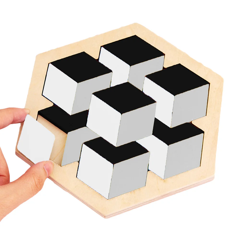 

Magnetic Tangram Wooden Puzzle Portable Preschool Baby Kids Toys Intelligence Jigsaw Puzzle Educational Toys for Children