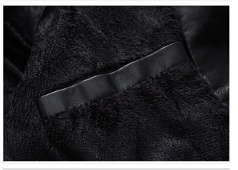 

Men's Winter Fleece Warm Leather Jackets and Coats New Male Outwear Casual Slim Fit Hat Detachable Solid Faux Leather Jackets