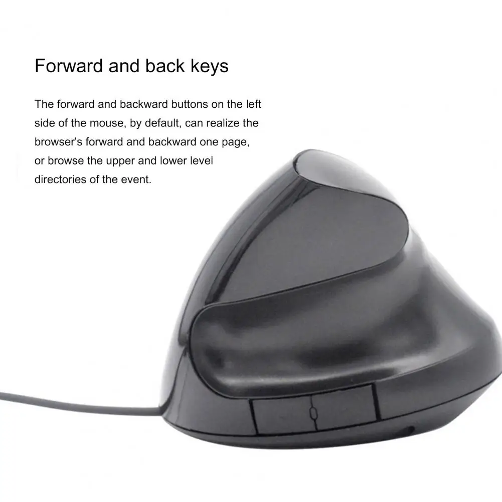 

Universal 1600DPI USB2.0 5 Buttons Standing Wired Mouse PC/Computer Accessory Vertical Wired Mouse 1600DPI Computer Accessories