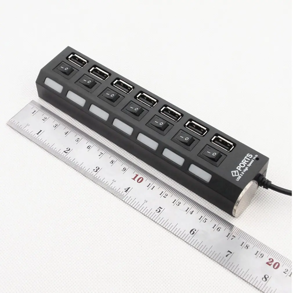 7-портовый адаптер USB 2 0 высокоскоростной многоинтерфейсный концентратор