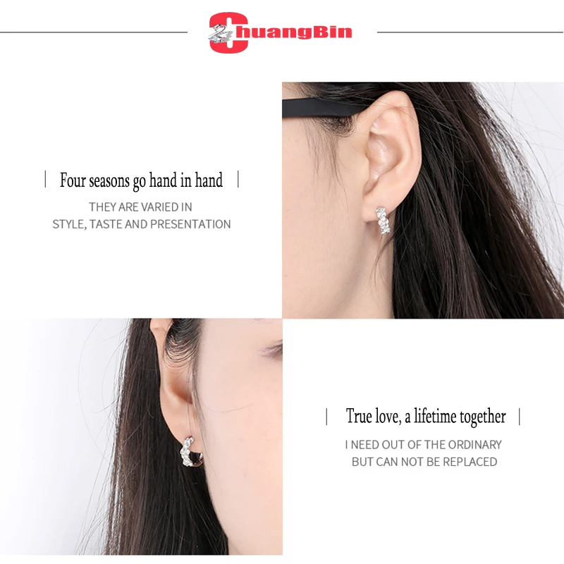 

High-Quality S925 sterling silver zircon female birthday present ears fashion light luxury bow earrings Korean earrings jewelry