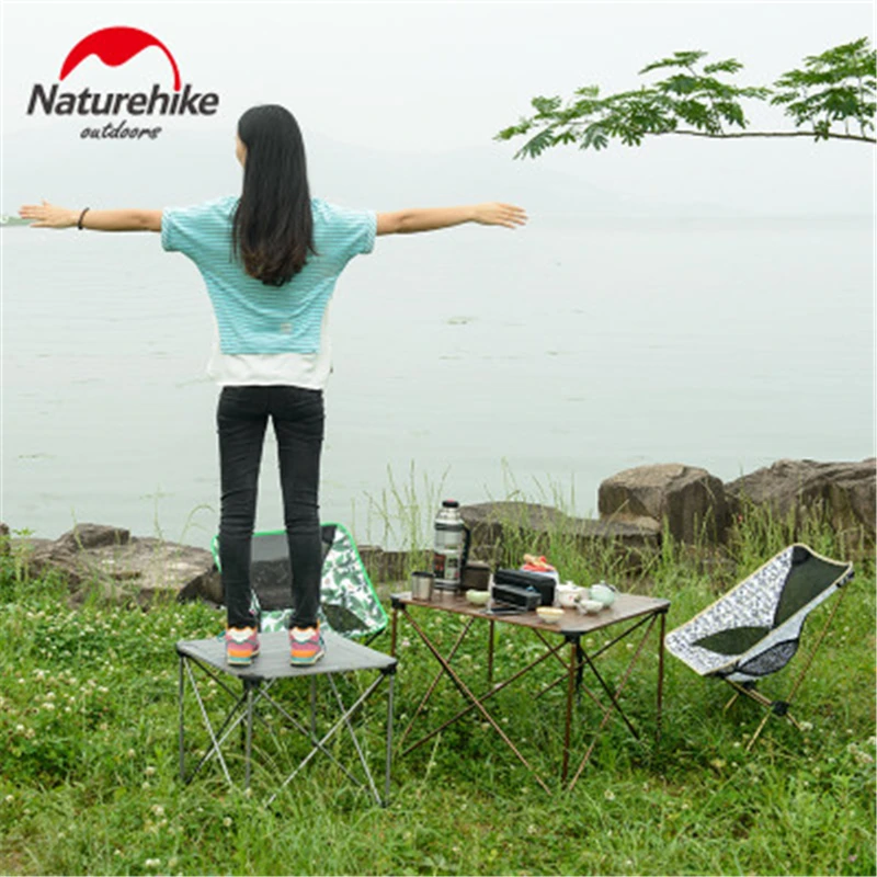 Портативный Складной Стол Naturehike для кемпинга на открытом воздухе компьютерные
