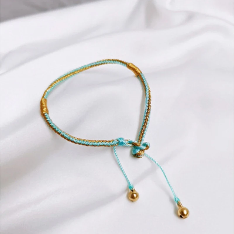 

Anime Shan He Ling Word of Honor Gu Xiang Bell Bracelet Red Rope Cosplay Prop